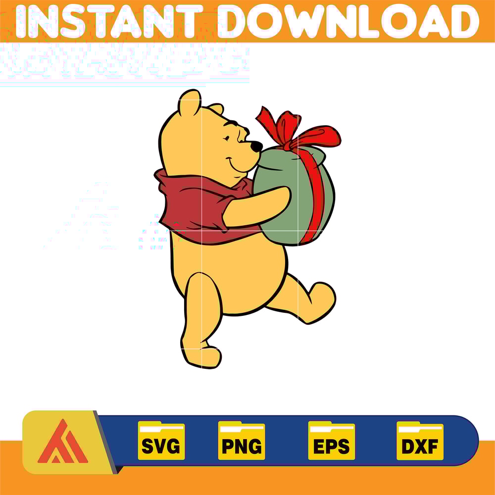 Winnie Pooh Christmas Svg, Christmas Svg, Christmas Pooh svg, Winnie The Pooh Christmas cricut (8).jpg