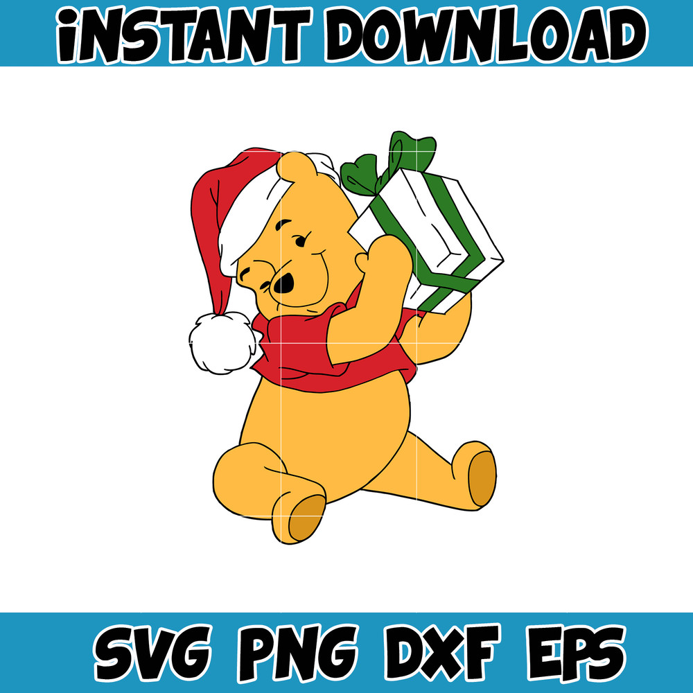 Winnie Pooh Christmas Svg, Christmas Svg, Christmas Pooh svg, Winnie The Pooh Christmas cricut (12).jpg