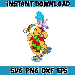 winnie pooh christmas svg, christmas svg, christmas pooh svg, winnie the pooh christmas cricut (14)