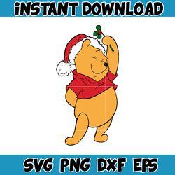 winnie pooh christmas svg, christmas svg, christmas pooh svg, winnie the pooh christmas cricut (16)