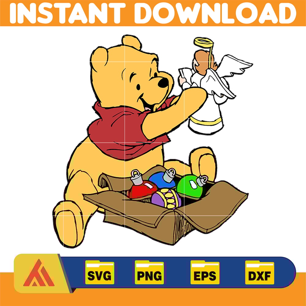 Winnie Pooh Christmas Svg, Christmas Svg, Christmas Pooh svg, Winnie The Pooh Christmas cricut (11).jpg