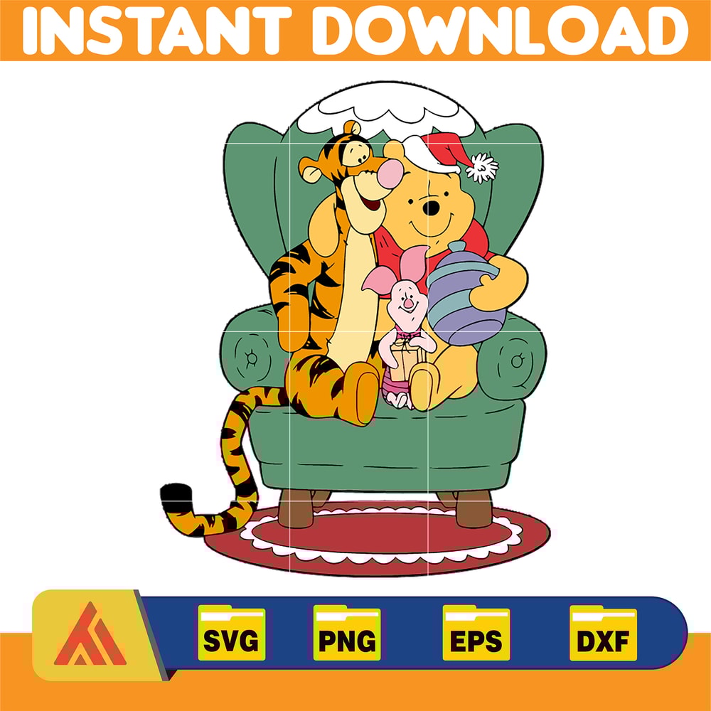 Winnie Pooh Christmas Svg, Christmas Svg, Christmas Pooh svg, Winnie The Pooh Christmas cricut (17).jpg
