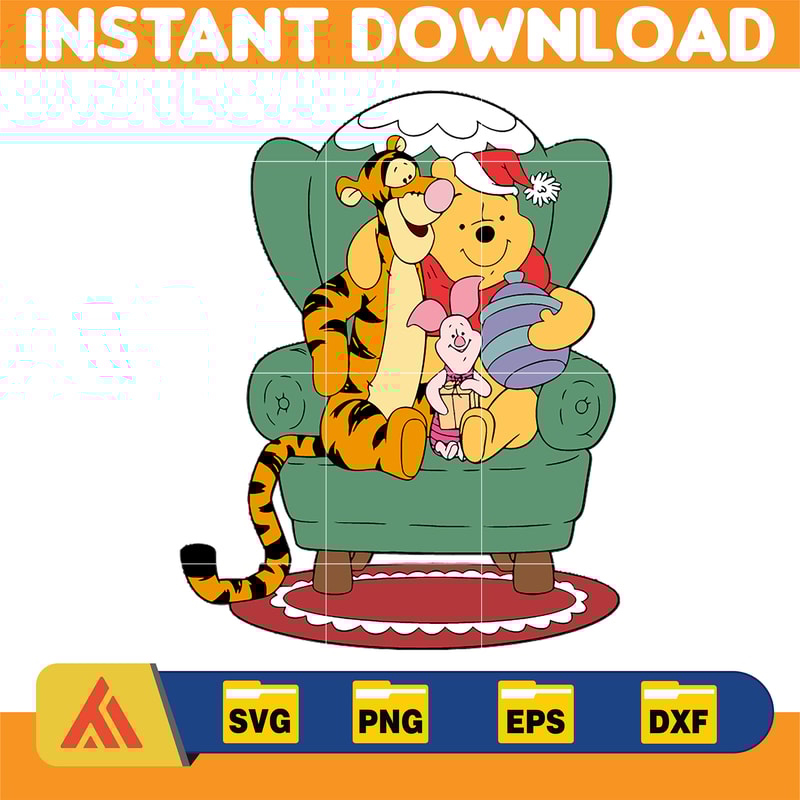 Winnie Pooh Christmas Svg, Christmas Svg, Christmas Pooh svg, Winnie The Pooh Christmas cricut (17).jpg