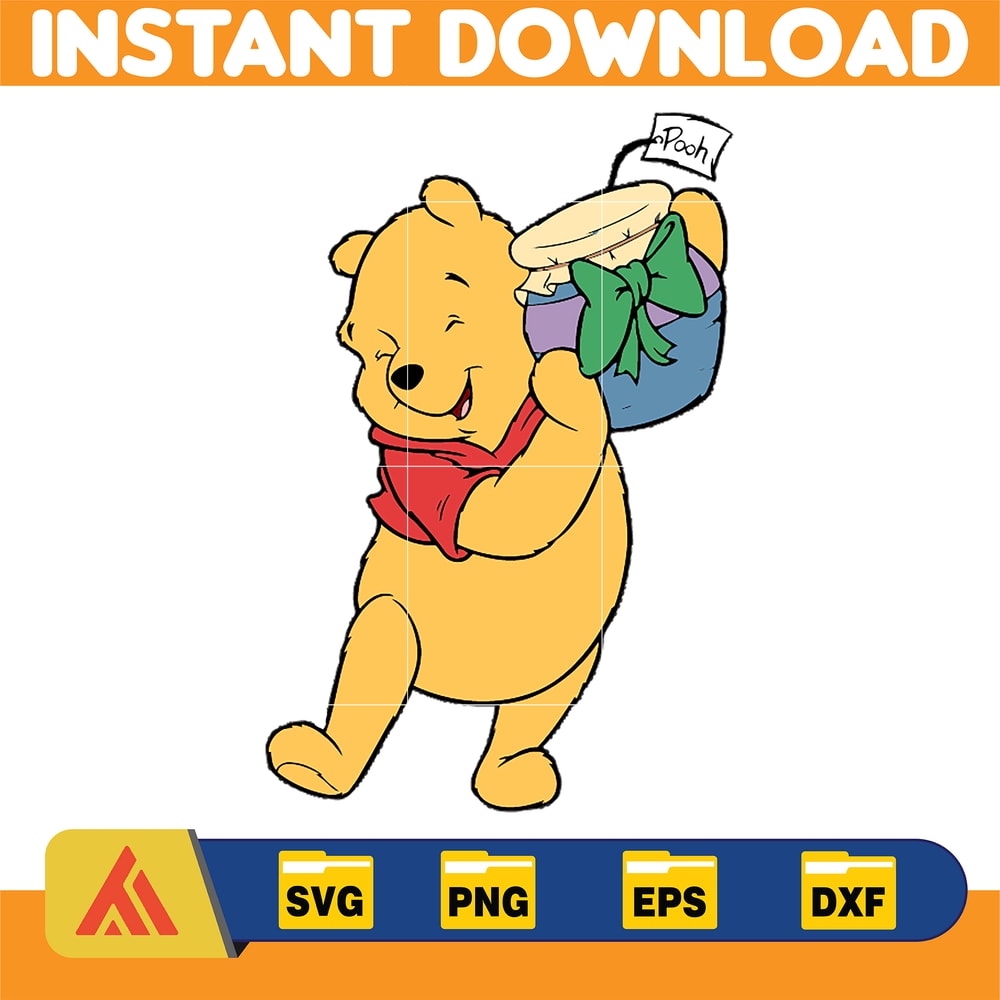 Winnie Pooh Christmas Svg, Christmas Svg, Christmas Pooh svg, Winnie The Pooh Christmas cricut (18).jpg