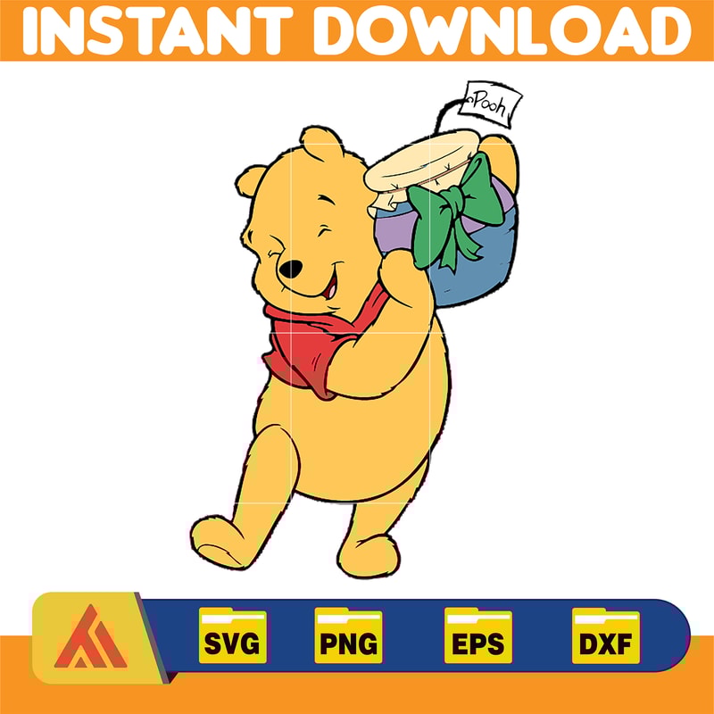 Winnie Pooh Christmas Svg, Christmas Svg, Christmas Pooh svg, Winnie The Pooh Christmas cricut (18).jpg