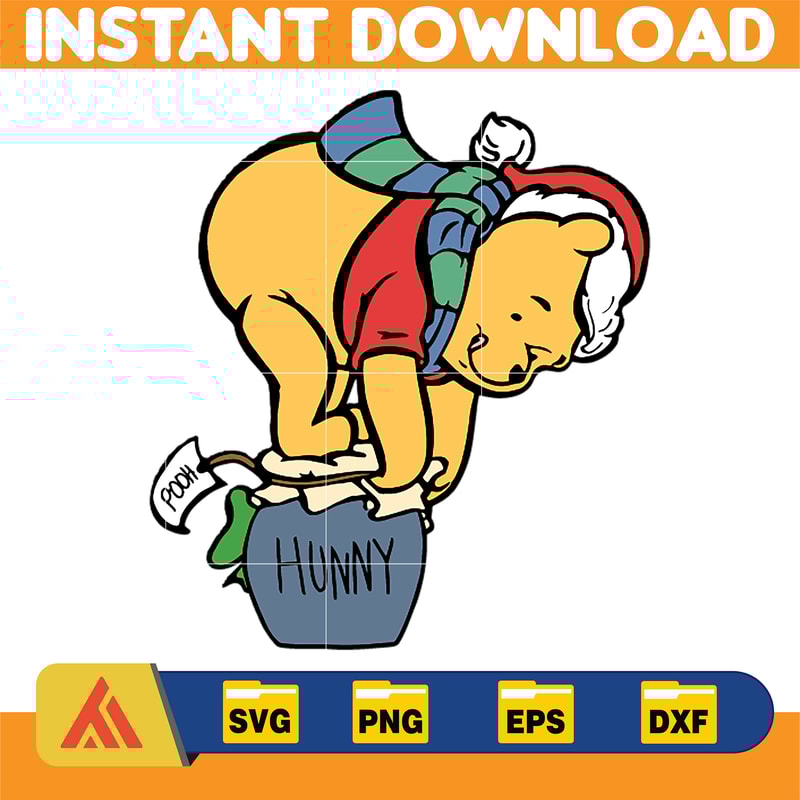 Winnie Pooh Christmas Svg, Christmas Svg, Christmas Pooh svg, Winnie The Pooh Christmas cricut (19).jpg