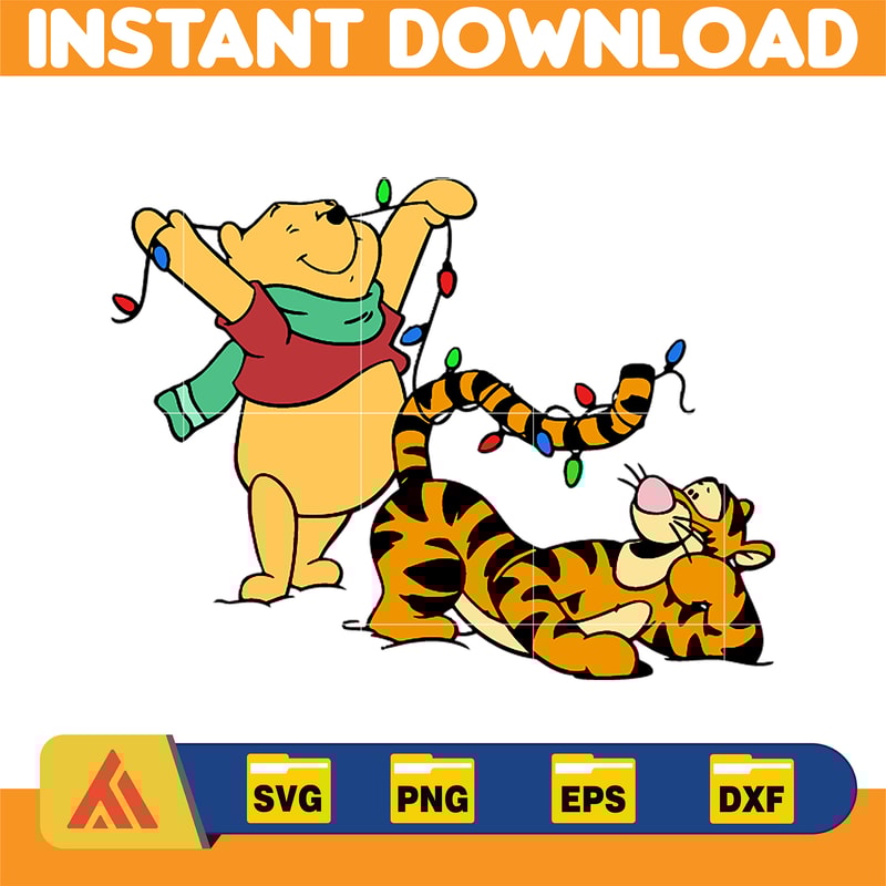 Winnie Pooh Christmas Svg, Christmas Svg, Christmas Pooh svg, Winnie The Pooh Christmas cricut (20).jpg