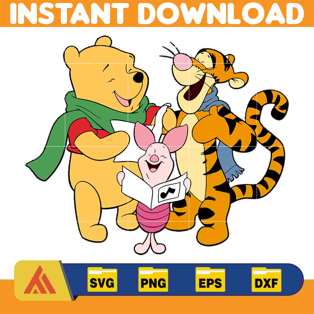 Winnie Pooh Christmas Svg, Christmas Svg, Christmas Pooh svg, Winnie The Pooh Christmas cricut (21).jpg