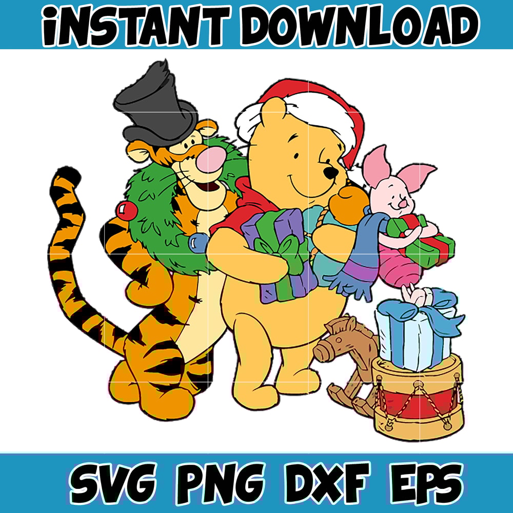 Winnie Pooh Christmas Svg, Christmas Svg, Christmas Pooh svg, Winnie The Pooh Christmas cricut (22).jpg