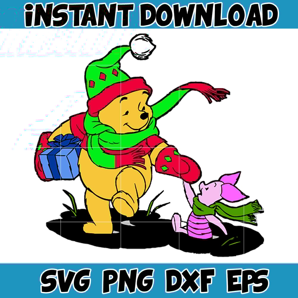 Winnie Pooh Christmas Svg, Christmas Svg, Christmas Pooh svg, Winnie The Pooh Christmas cricut (25).jpg