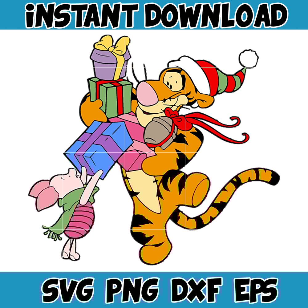 Winnie Pooh Christmas Svg, Christmas Svg, Christmas Pooh svg, Winnie The Pooh Christmas cricut (4).jpg