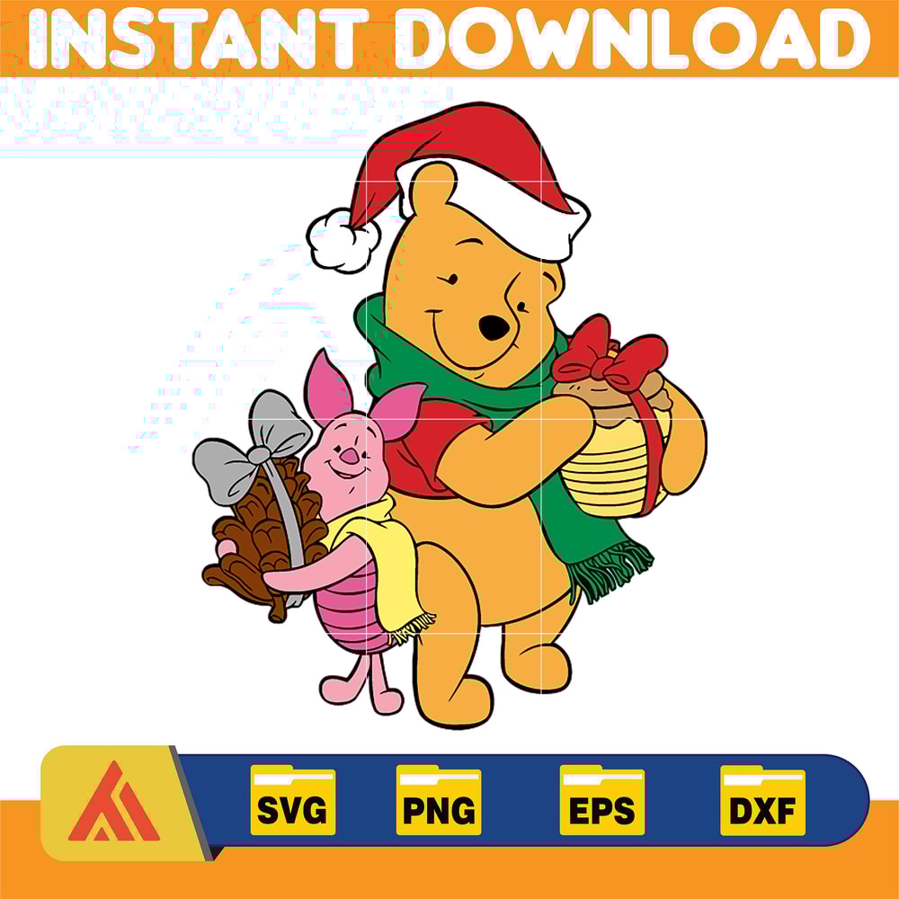Winnie Pooh Christmas Svg, Christmas Svg, Christmas Pooh svg, Winnie The Pooh Christmas cricut (46).jpg