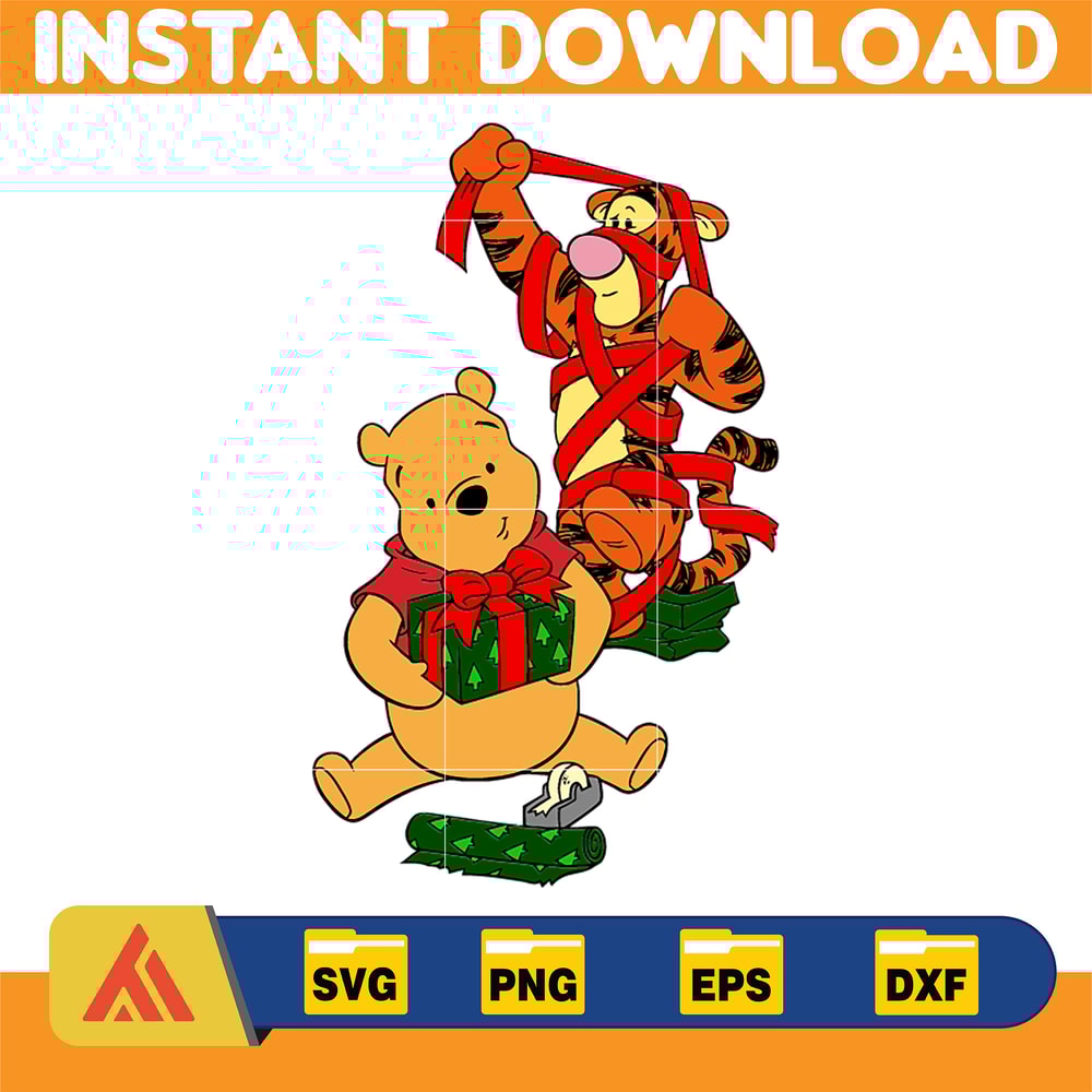 Winnie Pooh Christmas Svg, Christmas Svg, Christmas Pooh svg, Winnie The Pooh Christmas cricut (47).jpg