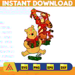 winnie pooh christmas svg, christmas svg, christmas pooh svg, winnie the pooh christmas cricut (47)