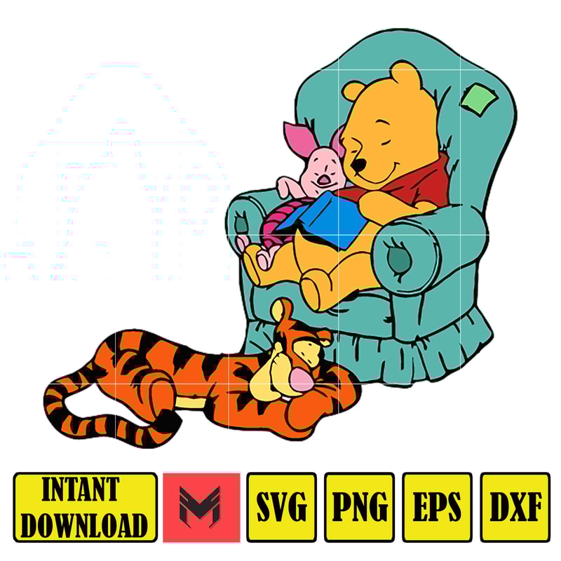 Winnie Pooh Christmas Svg, Christmas Svg, Christmas Pooh svg, Winnie The Pooh Christmas cricut, Instant Download (83).jpg