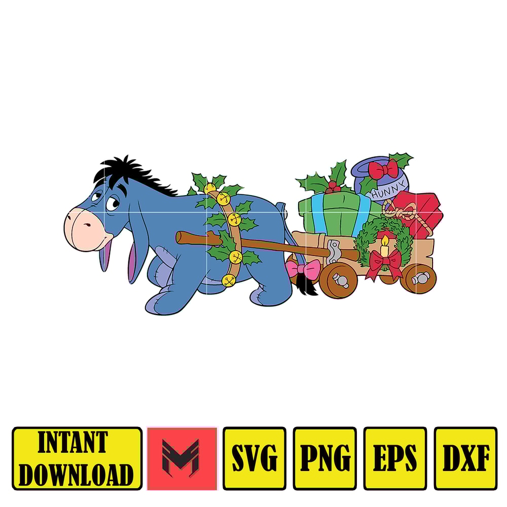 Winnie Pooh Christmas Svg, Christmas Svg, Christmas Pooh svg, Winnie The Pooh Christmas cricut, Instant Download (91).jpg