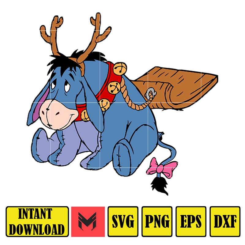 Winnie Pooh Christmas Svg, Christmas Svg, Christmas Pooh svg, Winnie The Pooh Christmas cricut, Instant Download (92).jpg