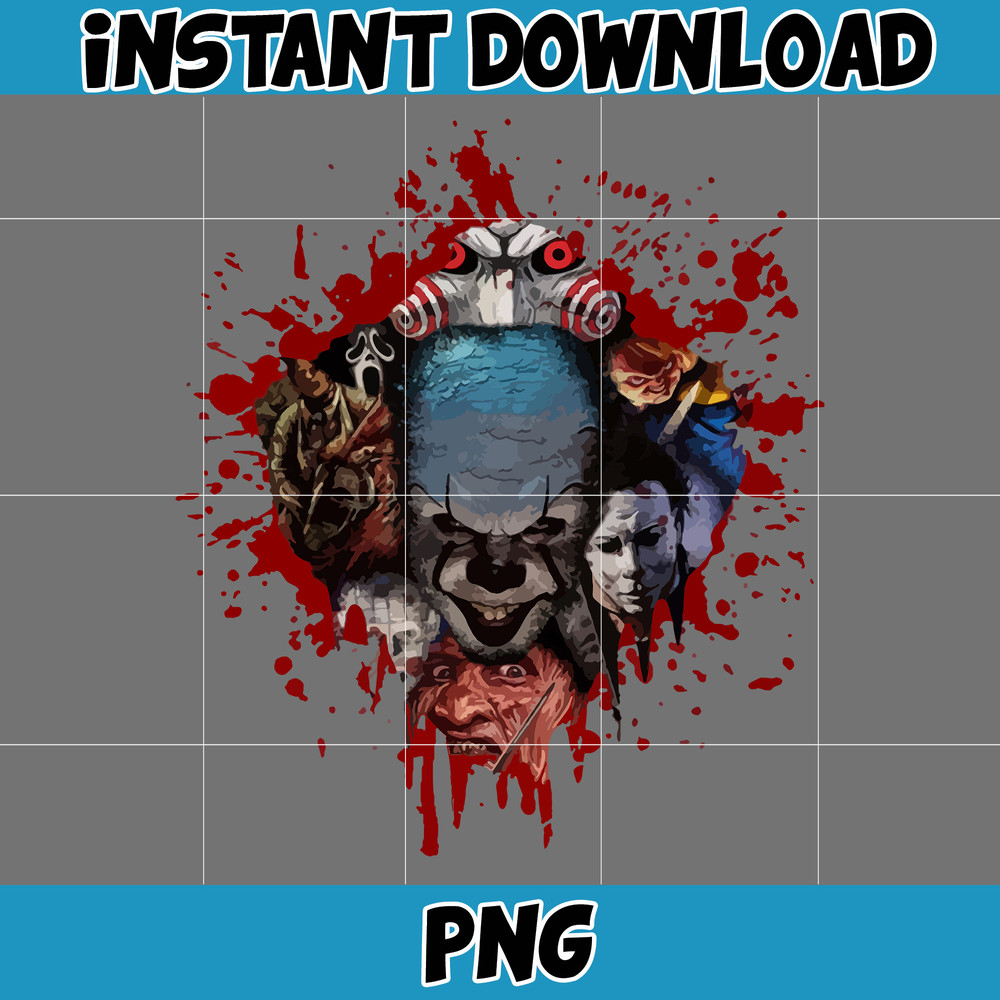 Horror Movies Characters PNG, Halloween Sublimation Designs Png, Halloween Png, Instant Download (7).jpg