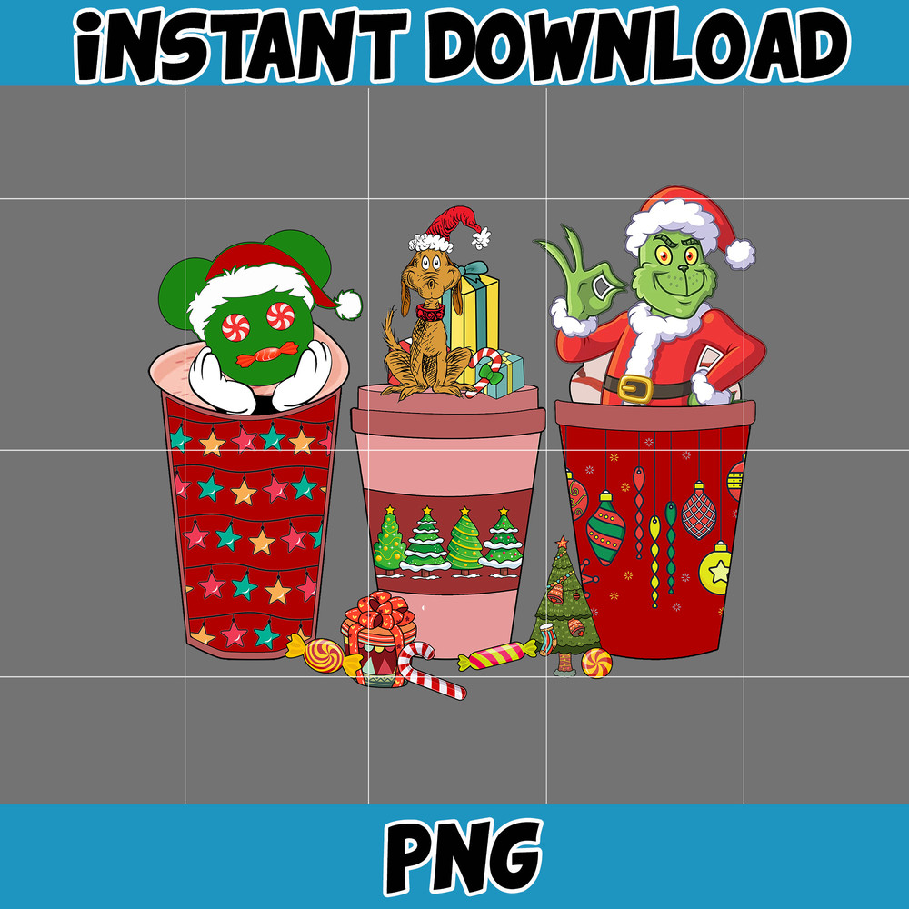 Christmas Coffee Latte Png, Christmas Coffee Png, Christmas Png, Pink Christmas Coffee Png, Printable File (11).jpg