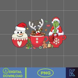 christmas coffee latte png, christmas coffee png, christmas png, pink christmas coffee png, printable file (13)