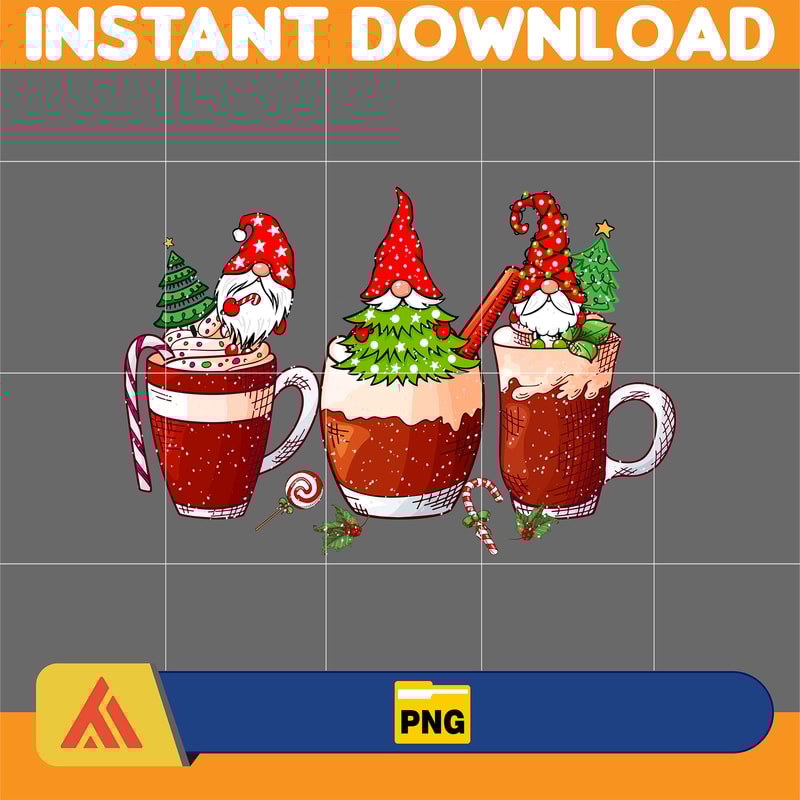 Christmas Coffee Latte Png, Christmas Coffee Png, Christmas Png, Pink Christmas Coffee Png, Printable File (15).jpg