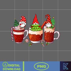 christmas coffee latte png, christmas coffee png, christmas png, pink christmas coffee png, printable file (15)