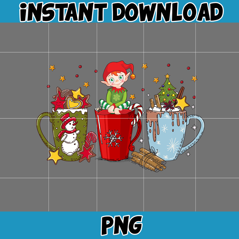 Christmas Coffee Latte Png, Christmas Coffee Png, Christmas Png, Pink Christmas Coffee Png, Printable File (20).jpg