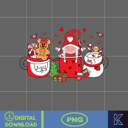 christmas coffee latte png, christmas coffee png, christmas png, pink christmas coffee png, printable file (21)