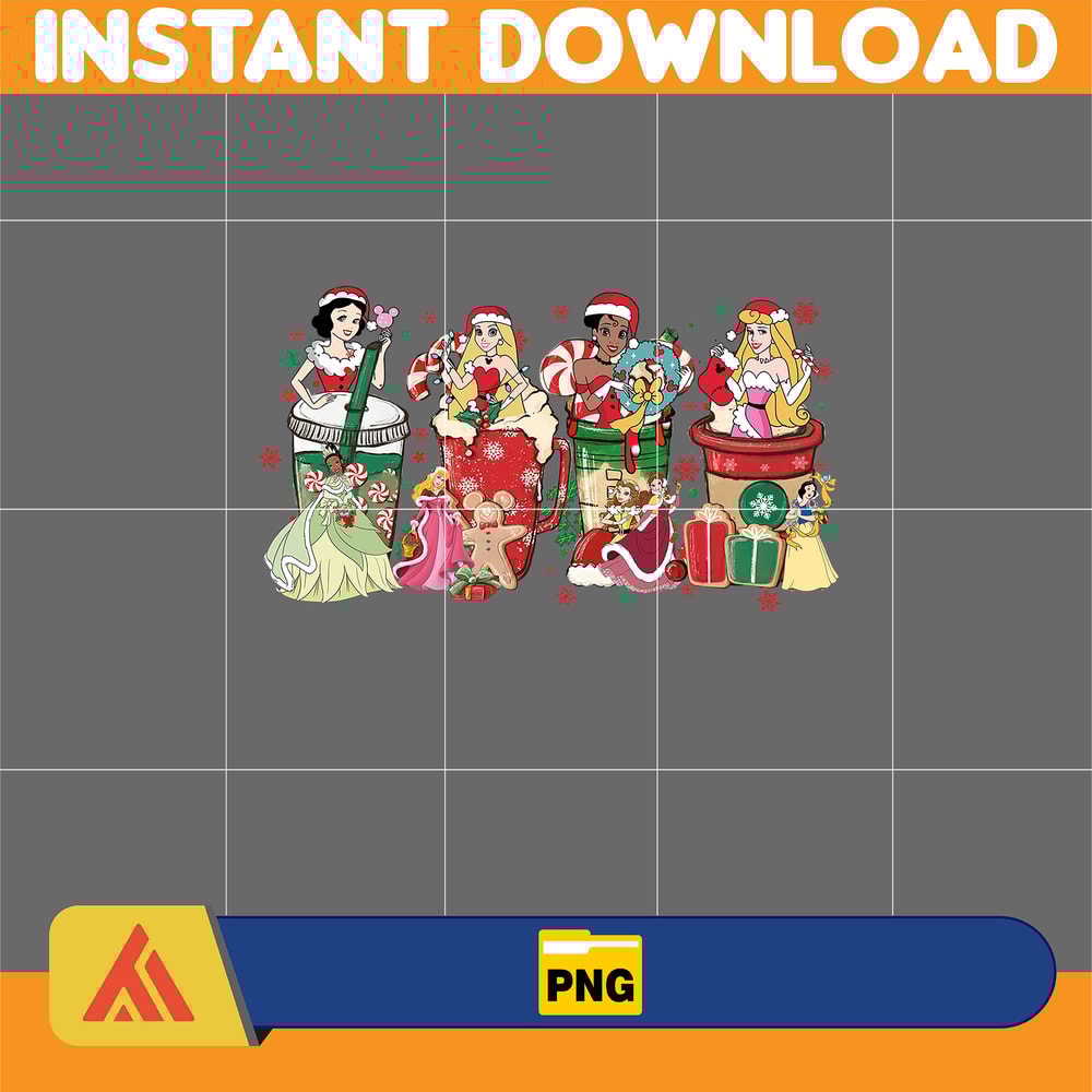 Christmas Coffee Latte Png, Christmas Coffee Png, Christmas Png, Pink Christmas Coffee Png, Printable File (24).jpg