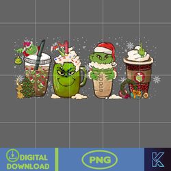 christmas coffee latte png, christmas coffee png, christmas png, pink christmas coffee png, printable file (38)