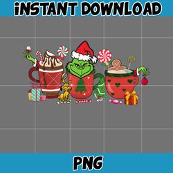christmas coffee latte png, christmas coffee png, christmas png, pink christmas coffee png, printable file (4)