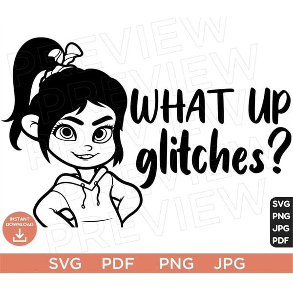 What up Glitches Svg , Ralph SVG, Wreck-It Ralph SVG, Disney - Inspire ...
