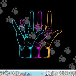 american sign language i love you asl  png, sublimation copy