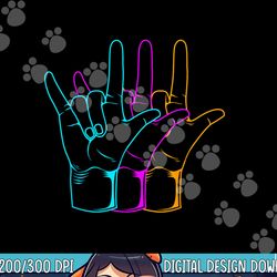 american sign language i love you asl png, sublimation copy