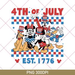 vintage 4th of july disney png, usa flag disney mickey & minnie png, mickey minnie family 4th of july png, american png