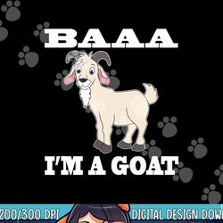 baa i'm a goat costume animal funny halloween party goat png,sublimation copy