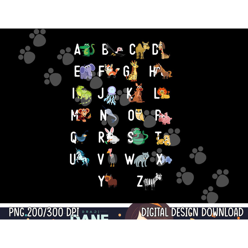 Back To School Alphabet Animals Kindergarten Teacher  png, sublimation copy.jpg