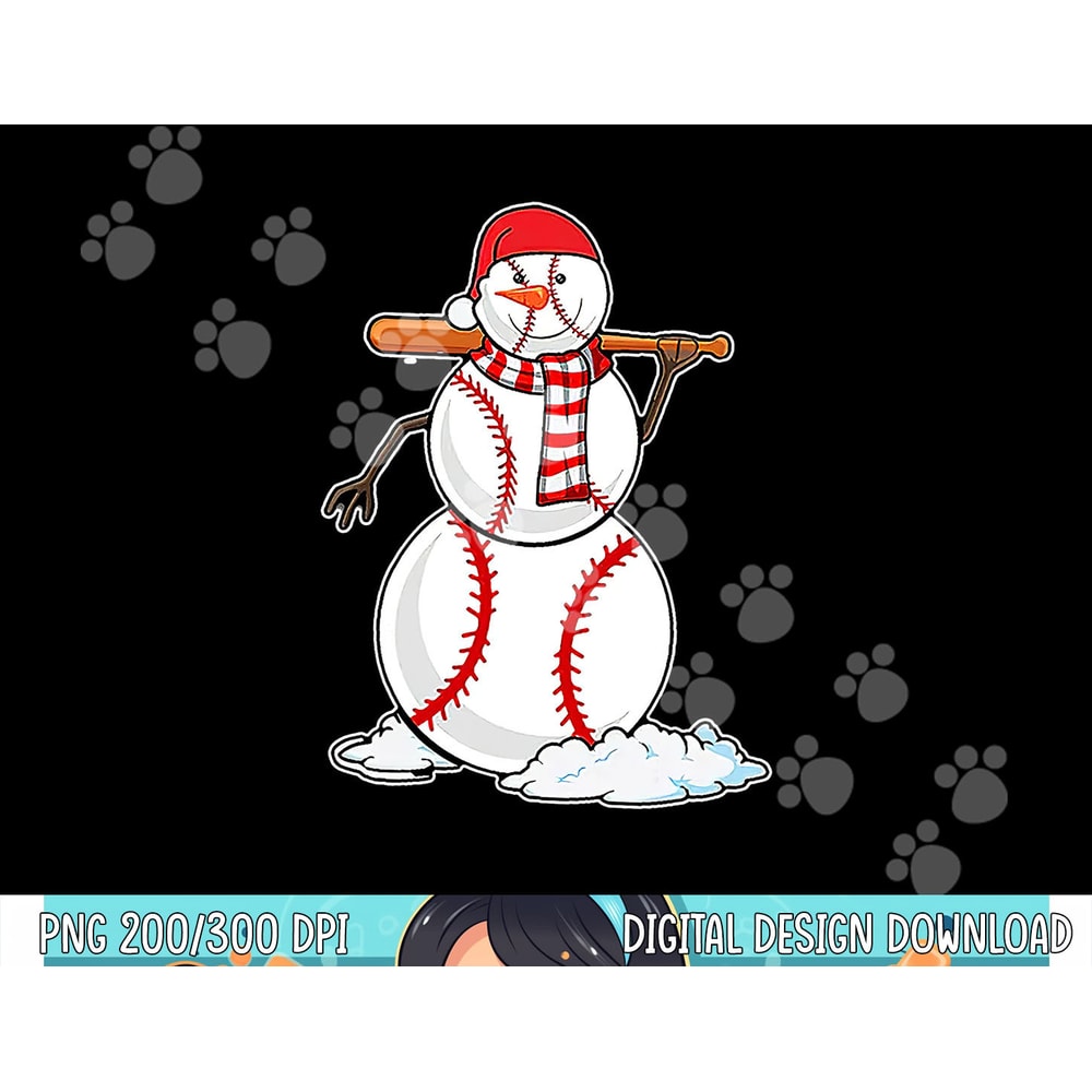 Baseball Snowman Balls Snow Christmas Xmas Gifts Men Women png, sublimation copy.jpg