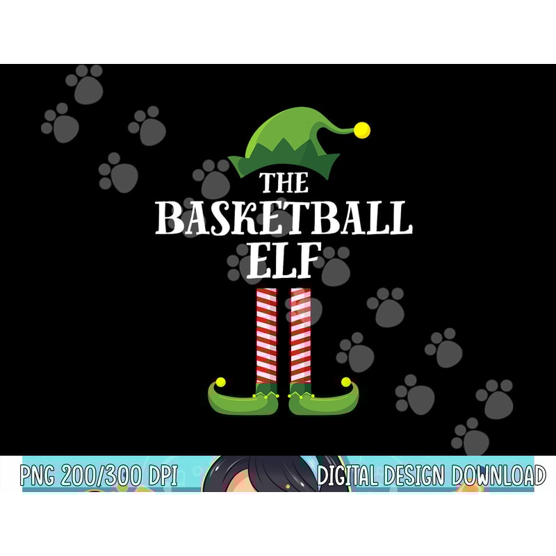 Basketball Elf Matching Family Group Christmas Party png, sublimation copy.jpg