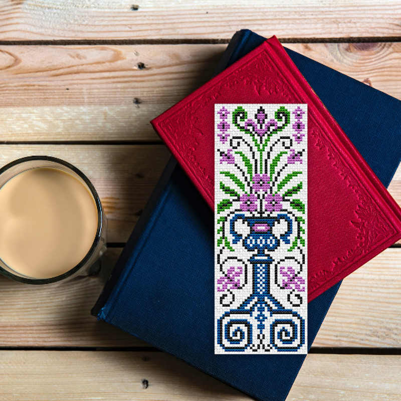 vintage cross stitch bookmark pattern