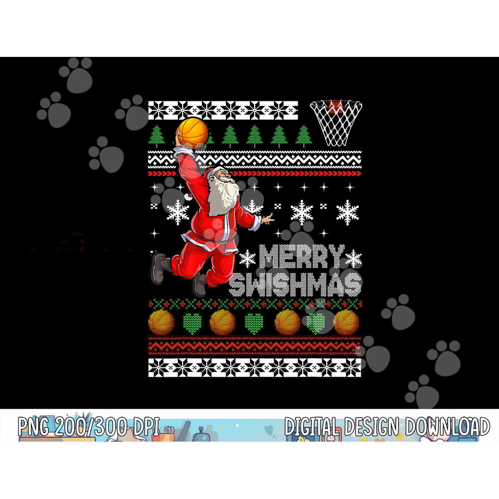 Basketball Ugly Christmas Sweater Xmas Funny Dunking Santa png, sublimation copy.jpg