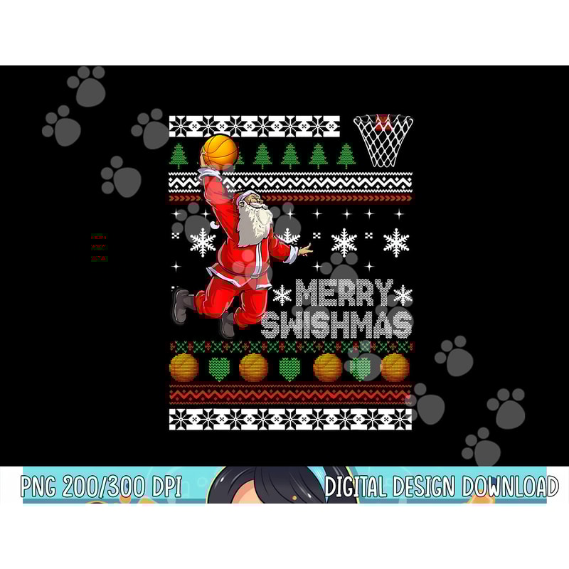 Basketball Ugly Christmas Sweater Xmas Funny Dunking Santa png, sublimation copy.jpg