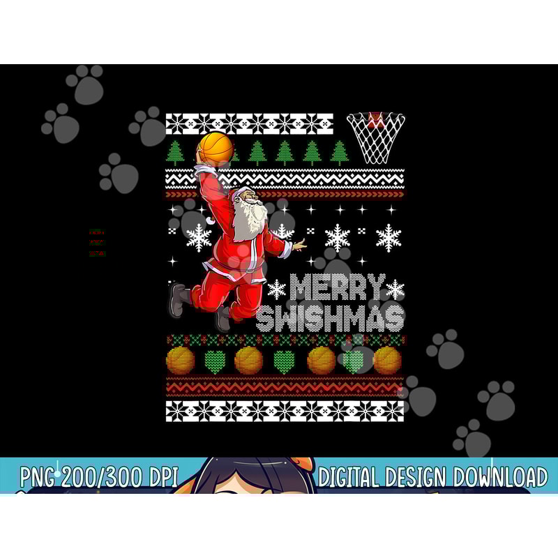 Basketball Ugly Christmas Sweater Xmas Funny Dunking Santa png, sublimation copy.jpg