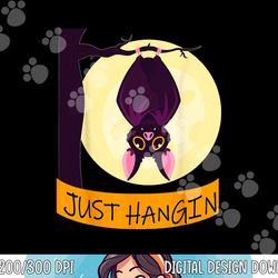 bat just hangin' halloween png,sublimation copy