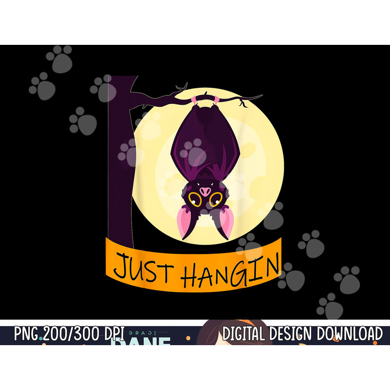 Bat Just hangin' Halloween png,sublimation copy.jpg