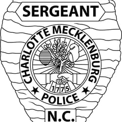 caharlotte mecklenburg sergeant police patch vector cnc machine file