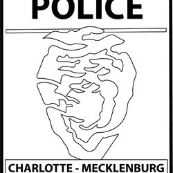 CHARLOTTE - MECKLENBURG,NC POLICE DEPARTMENT PATCH VECTOR CNC MACHINE FILE