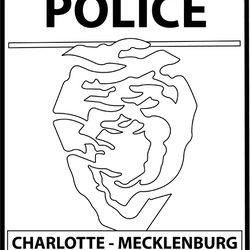 charlotte - mecklenburg,nc police department patch vector cnc machine file