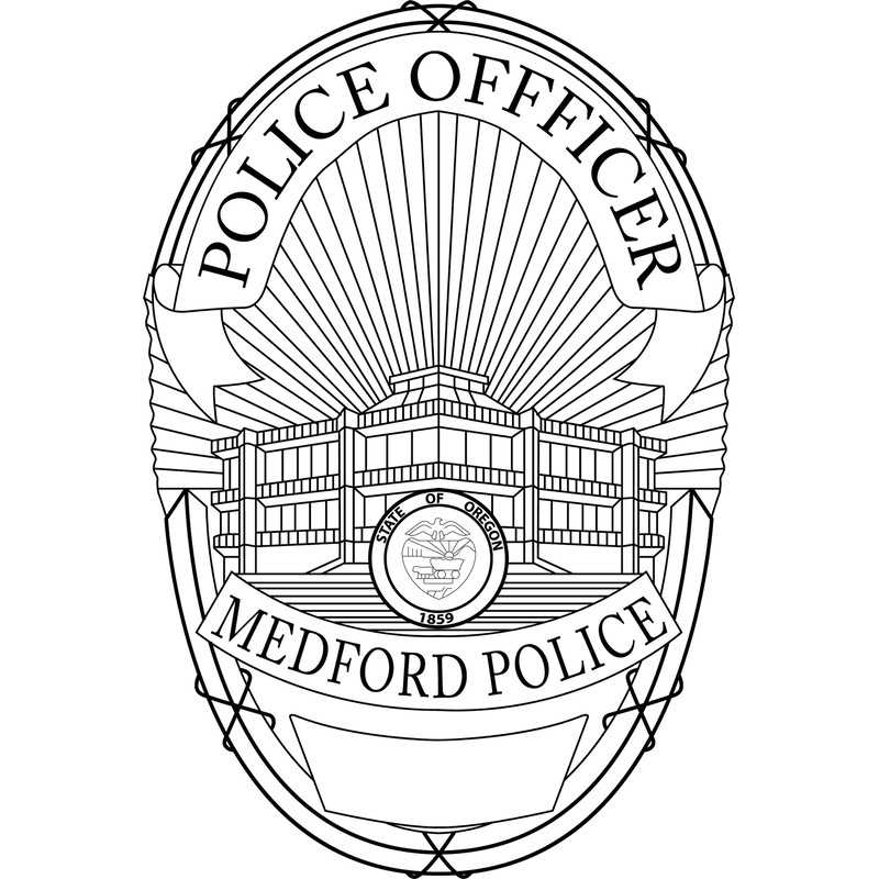 MEDFORD, OREGON POLICE OFFICER BADGE VECTOR CNC MACHINE FILE.jpg