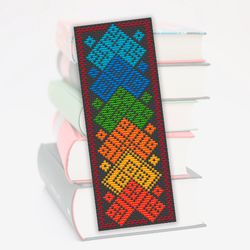 Cross stitch bookmark pattern Mini Sampler, Embroidery pattern, Geometric cross stitch, Ethnic x-stich pattern